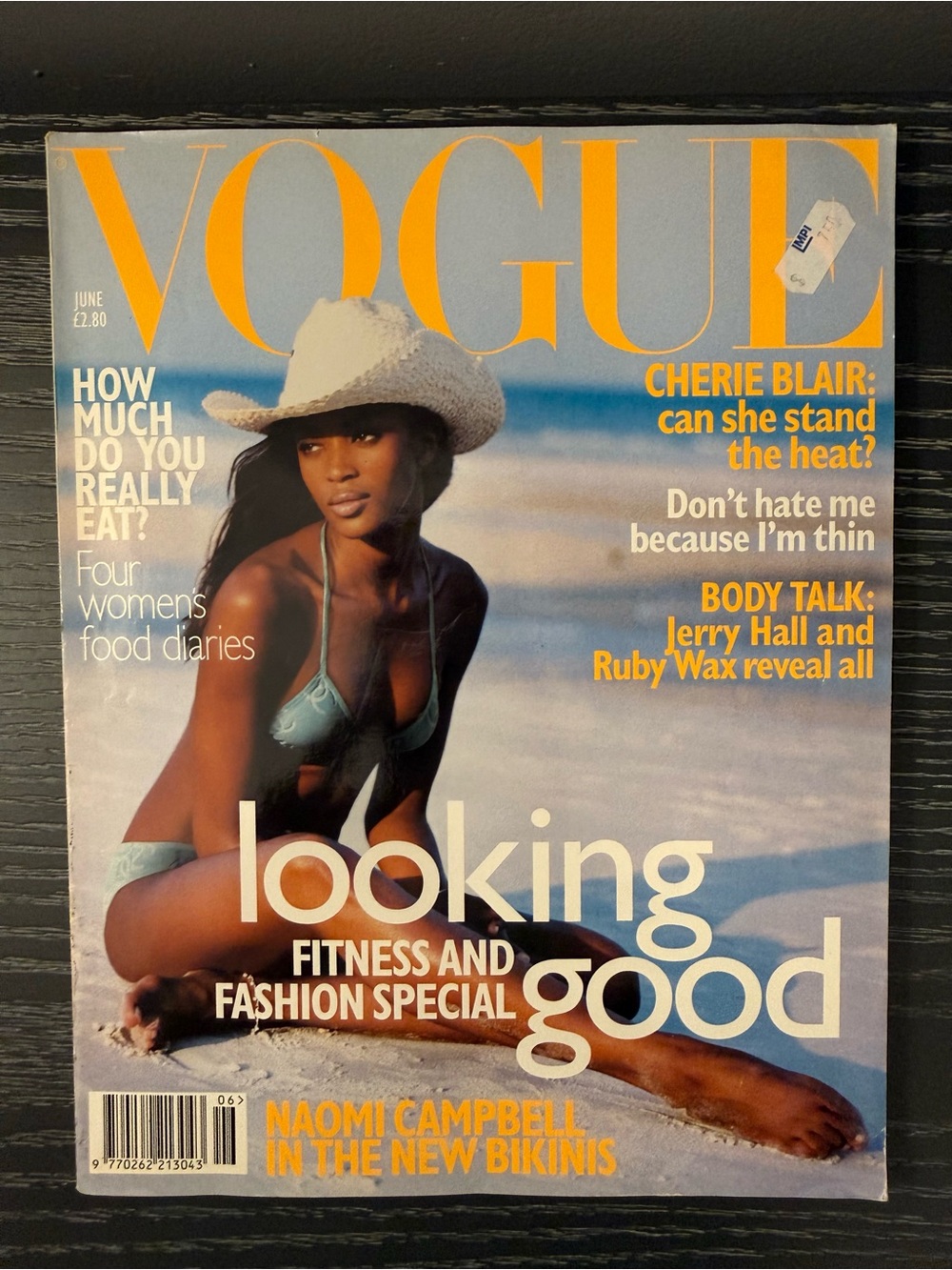 Vogue UK June 1996 - Cover: Naomi Campbell